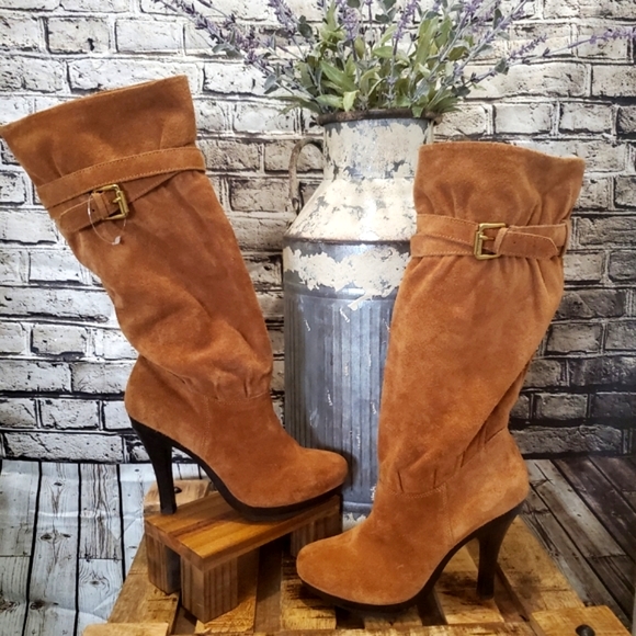 Michael Kors Suede Slouch Boots - Picture 10 of 10